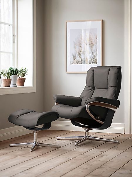 Stressless "Mayfair" mit Cross Base, Größe S, M & L, Holzakzent Schwarz günstig online kaufen