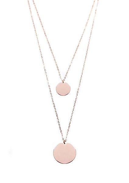 Hey Happiness Kette mit Anhänger 2er Layer Plättchen, wasserfest, Zweireihi günstig online kaufen