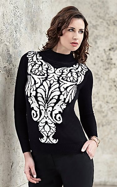 Passioni Strickpullover mit hohem Kragen in günstig online kaufen