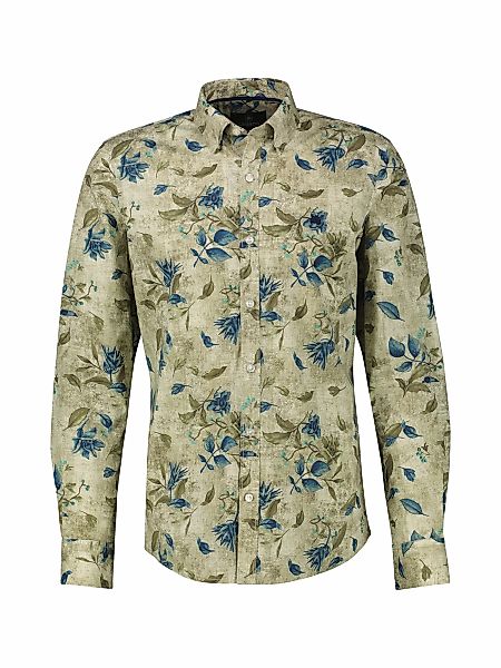 LERROS Langarmhemd "LERROS Floral designtes Herrenhemd in Übergrössen" günstig online kaufen