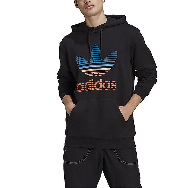 Adidas Originals Graphics Trefoil Ombre Kapuzenpullover L Black günstig online kaufen