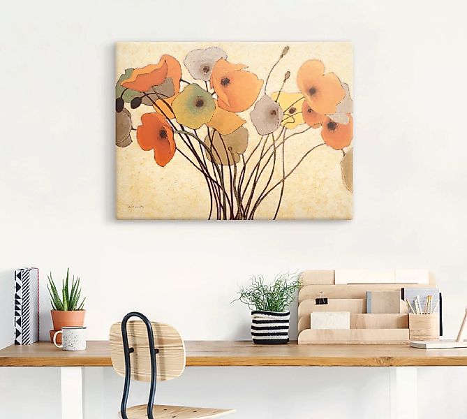 Artland Wandbild "Kürbismohn I", Blumen, (1 St.), als Leinwandbild, Poster, günstig online kaufen