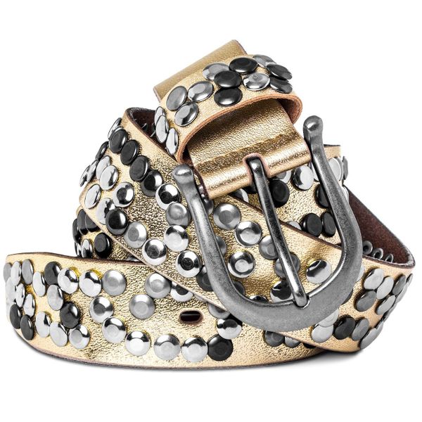 Caspar Nietengürtel GU223L Damen Vintage Gürtel günstig online kaufen