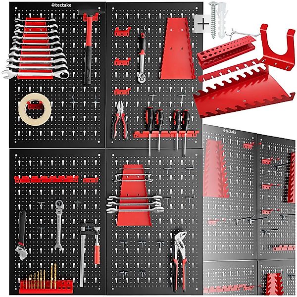 tectake Lochwand Werkzeuglochwand Jonah mit Haken günstig online kaufen