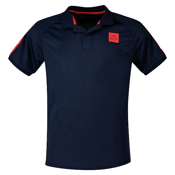 Kappa Impiani Kurzarm Poloshirt L Navy / Red günstig online kaufen