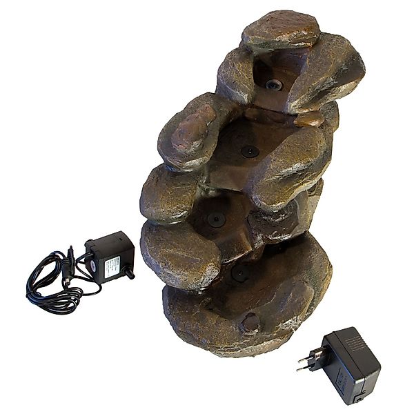 Lemodo Zimmerbrunnen Wasserspiel Bachlauf mit LED günstig online kaufen