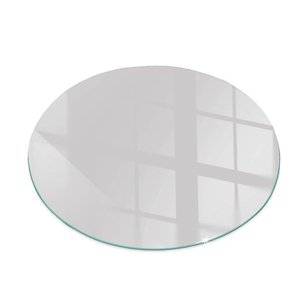 Tulup Glasplatte für Kamin Grau Glas unter Kamin Runden 50x50 cm Grau Glasp günstig online kaufen
