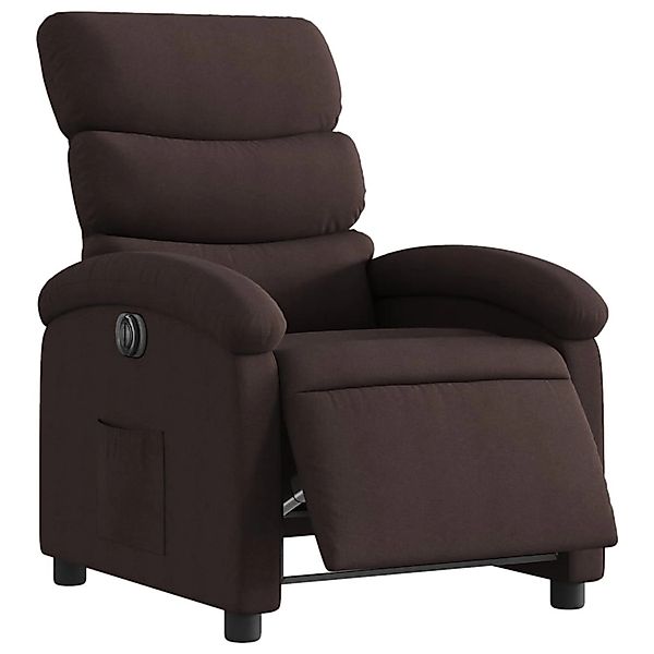 vidaXL Sessel Relaxsessel Elektrisch Dunkelbraun Stoff günstig online kaufen