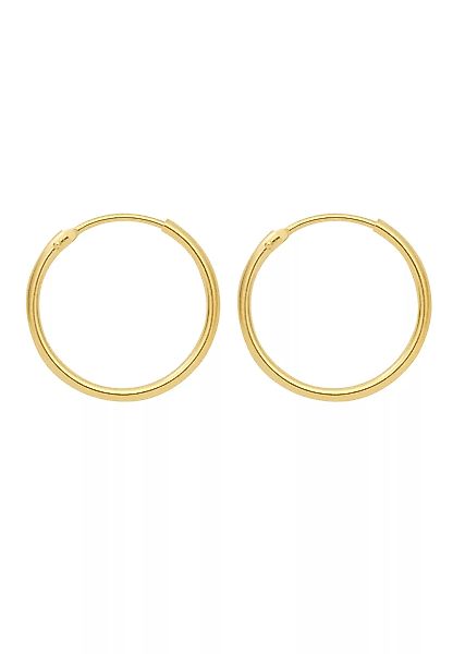 Adelia´s Paar Ohrhänger "333 Gold Ohrringe Creolen Ø 9 mm", Goldschmuck für günstig online kaufen