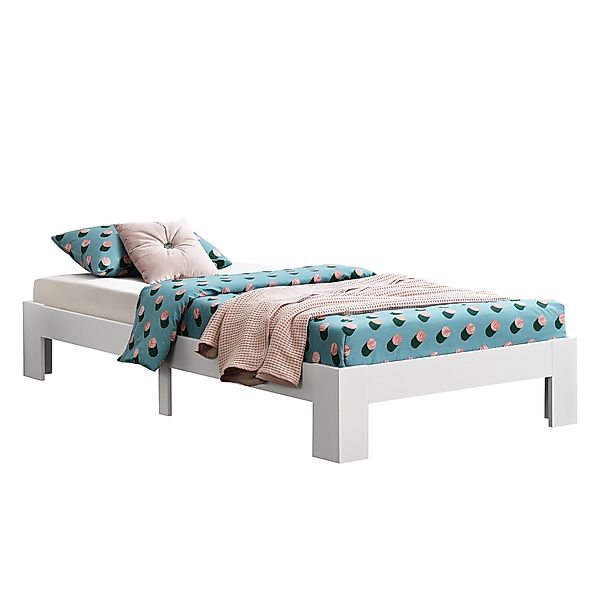 en.casa Holzbett, Raisio Einzelbett 90x200 cm günstig online kaufen