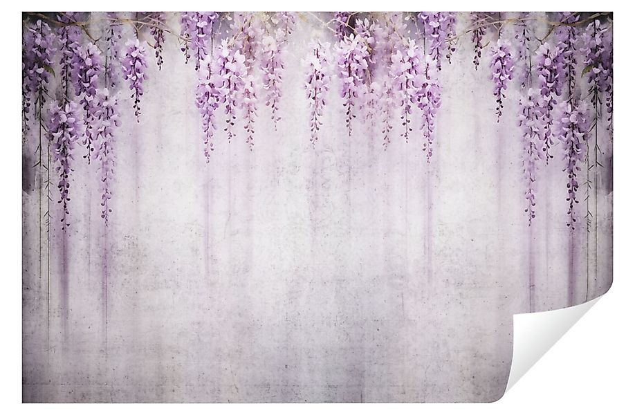 Wallarena Fototapete Blumen Hängende Glyzinienblüten Vlies günstig online kaufen