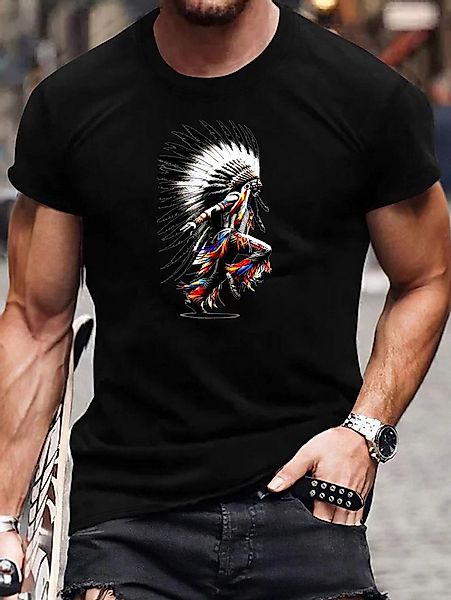 RMK T-Shirt Herren Print Shirt Rundhals kurzarm Streetwear günstig online kaufen