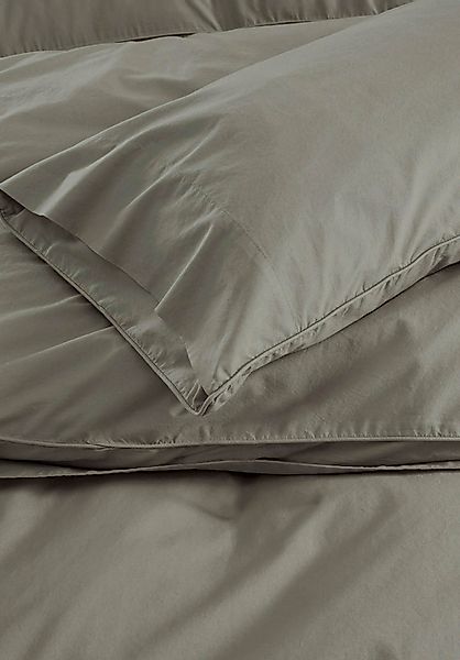 hessnatur Perkal Bettwäsche-Set PATRICK aus Bio-Baumwolle - grün - Größe 24 günstig online kaufen