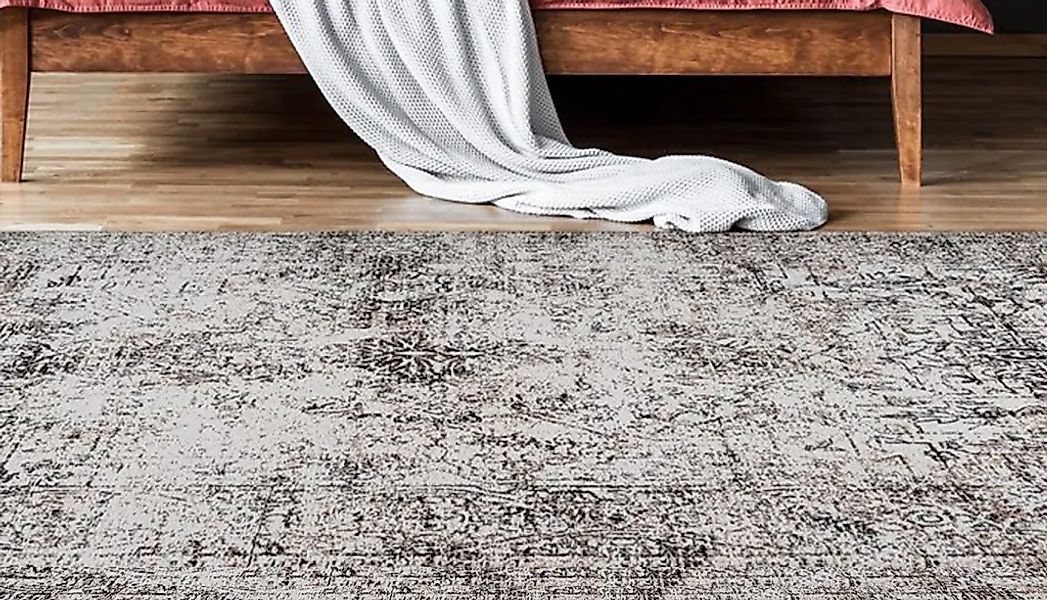 my home Teppich "Muriel" rechteckig 10 mm Höhe Wohnzimmer günstig online kaufen