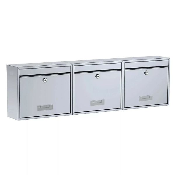 Basi - Briefkasten - SET - 3x BK 900 - Stahl Silber - 3x2170-0661 günstig online kaufen