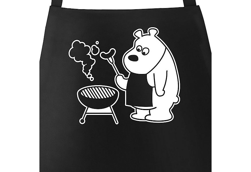 MoonWorks Grillschürze Grill-Schürze für Männer mit grillendem Bär - Bear G günstig online kaufen
