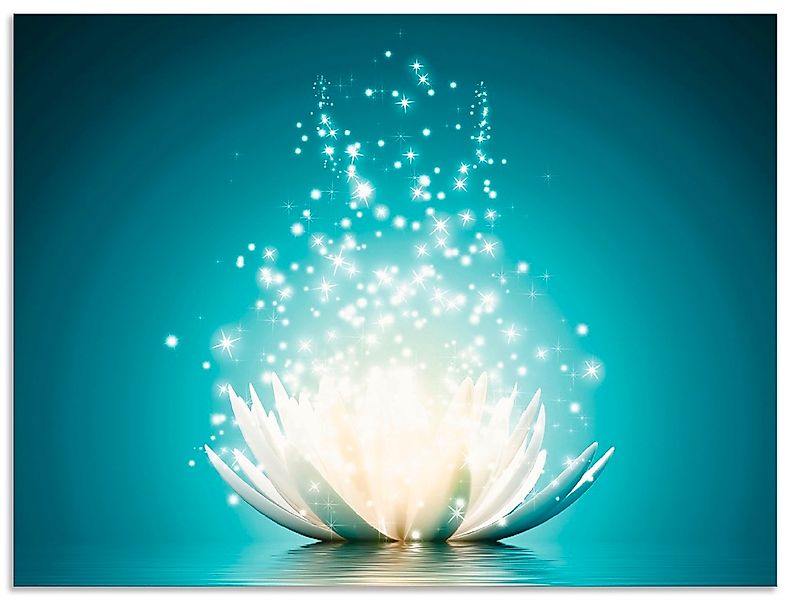 Artland Wandbild "Magie der Lotus-Blume" Blumen 1 Stk. tlg. als Alubild, Le günstig online kaufen