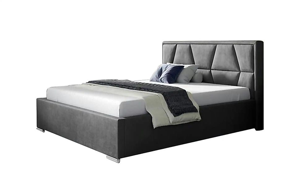 Polsterbett 120x200 Grün   ¦ grau ¦ Maße (cm): B: 180 H: 110 Betten > Komfo günstig online kaufen