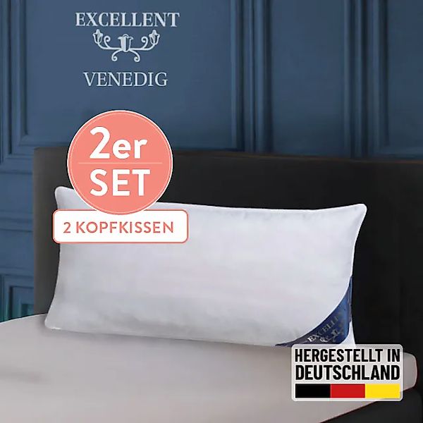 Excellent 3-Kammer-Kopfkissen »Venedig Kissen erhältlich im Einzel- oder Do günstig online kaufen