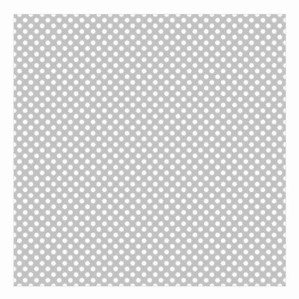 Bilderwelten Kindertapete Punkte in Weiß auf Grau weiß Gr. 288 x 288 günstig online kaufen