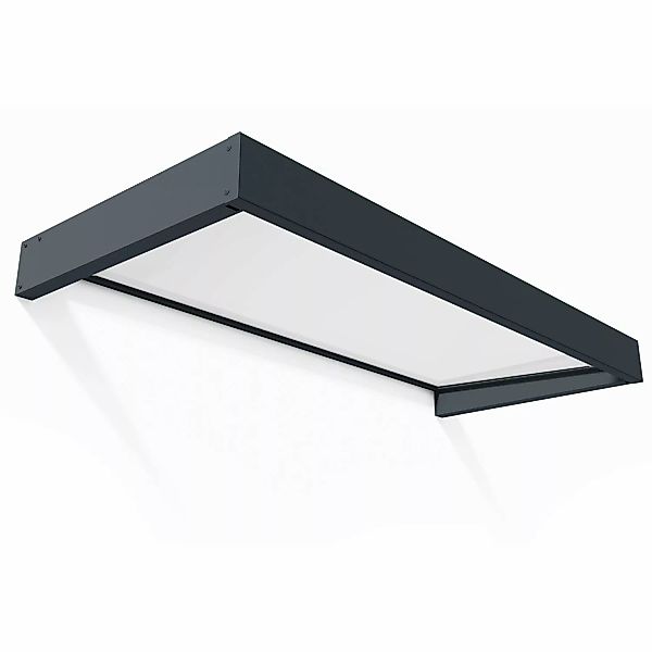 Palram - Canopia Vordach Sophia 17 cm x 215 cm x 95 Anthrazit günstig online kaufen