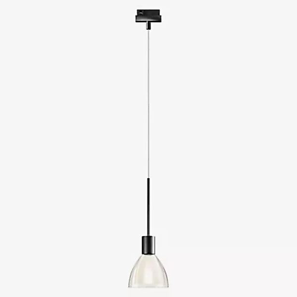 Bruck Silva Pendelleuchte LED für Duolare Schiene - ø11 cm, schwarz, Glas r günstig online kaufen