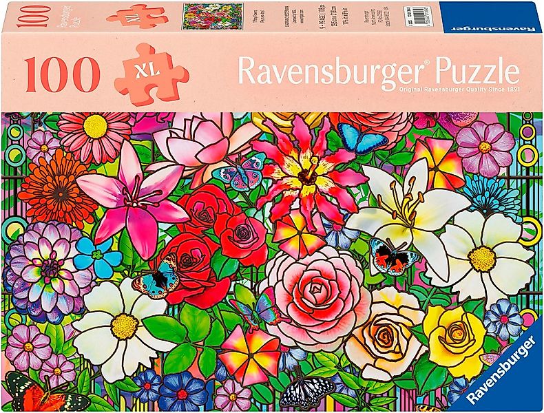 Ravensburger Puzzle Feel Well & Puzzle, Blumenfenster, 100 Puzzleteile, XL, günstig online kaufen