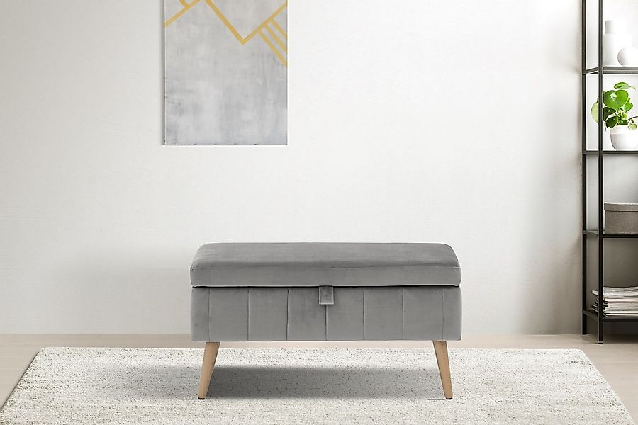 OTTO home Truhenbank "AMIRA Sitzbank mit Stauraum, Maße B/T/H: 81/36/43 cm" günstig online kaufen