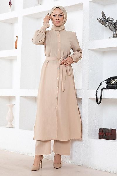 MODAMİHRAM Tunika Beige Split Detail Set MSW19233-4Beige Split Detail Set M günstig online kaufen
