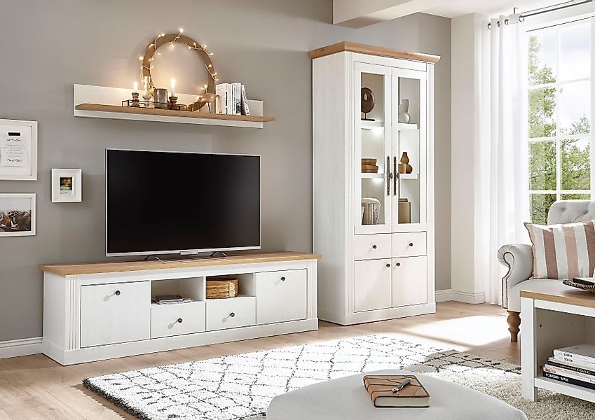 Home affaire Wohnwand "Westminster", (Set, 3 St.), im romantischen landhaus günstig online kaufen