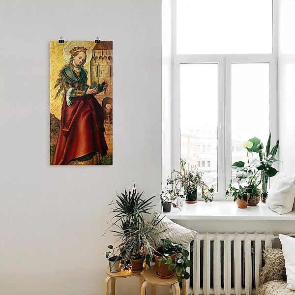 Artland Wandbild »Die heilige Barbara.«, Frau, (1 St.) günstig online kaufen