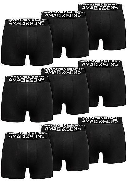 Amaci&Sons Boxershorts LARY 9er Pack Boxershorts (9er-Pack) Herren Baumwoll günstig online kaufen