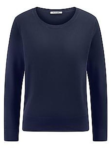 Rundhals-Pullover Peter Hahn blau günstig online kaufen