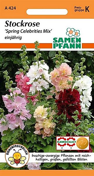SAMEN PFANN Blumensamen Stockrose, Spring Celebrities Mix - Saatgut Samen, günstig online kaufen