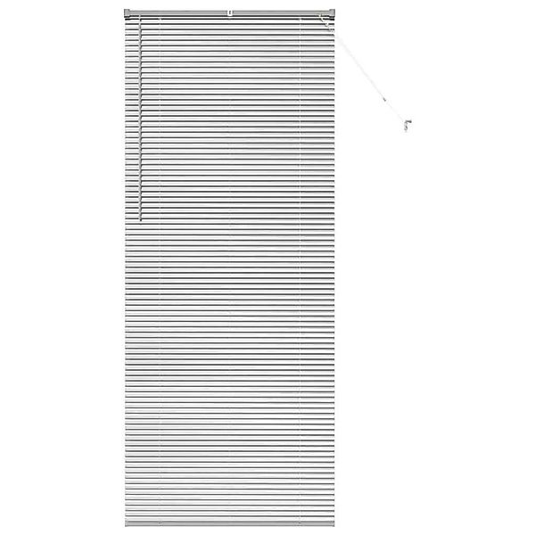 vidaXL Balkenjalousien mit Vorhängen Silber 220 x 85 cm Aluminium 42005944 günstig online kaufen