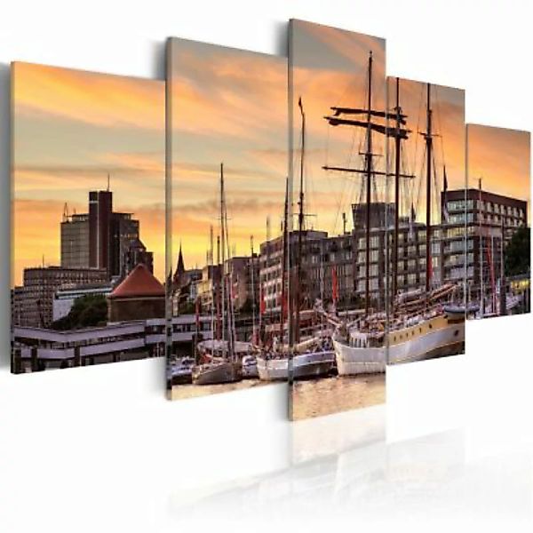 artgeist Wandbild Port of Hamburg mehrfarbig Gr. 200 x 100 günstig online kaufen