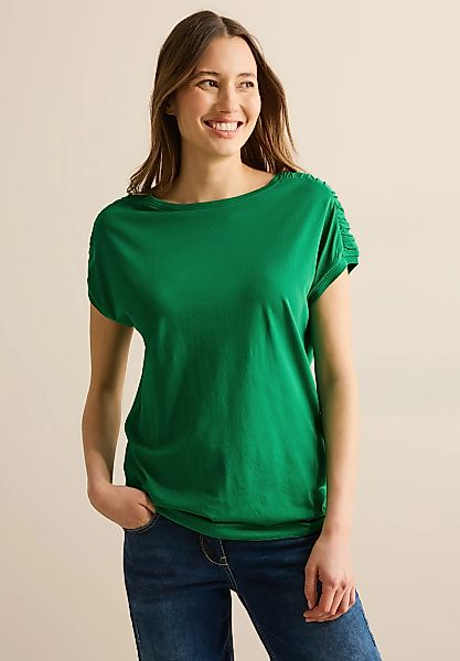 Cecil T-Shirt mit Tunnelzug am Saum günstig online kaufen