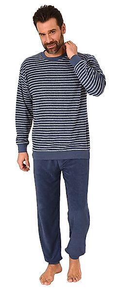 Normann Pyjama Herren Frottee Schlafanzug lang, günstig online kaufen