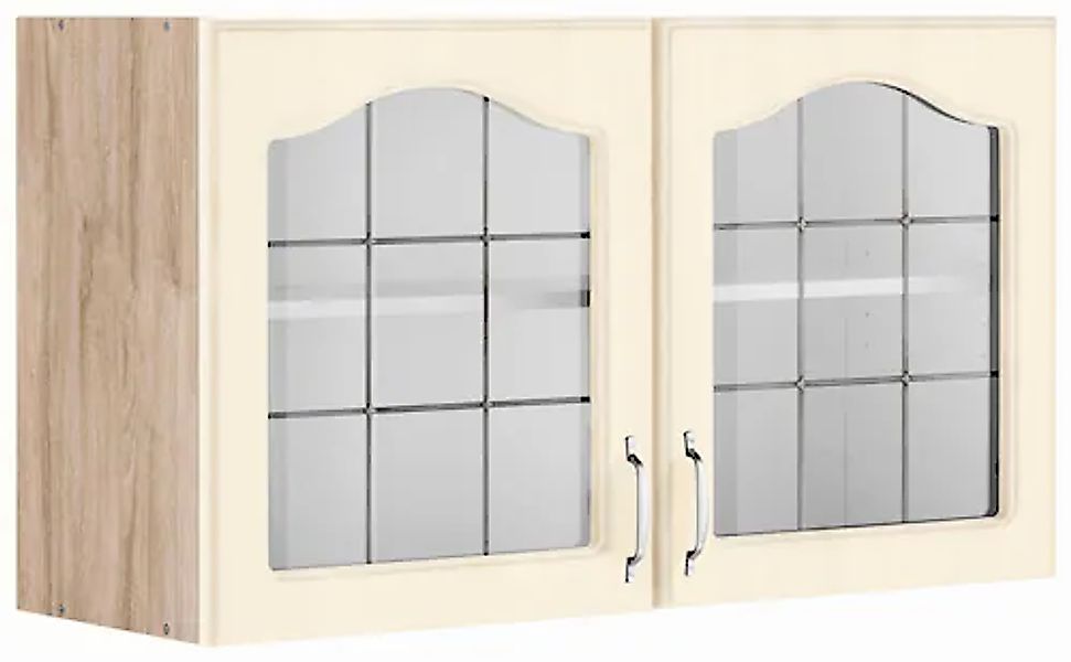 wiho Küchen Glashängeschrank »Linz« 100 cm breit, mit 2 Glastüren günstig online kaufen