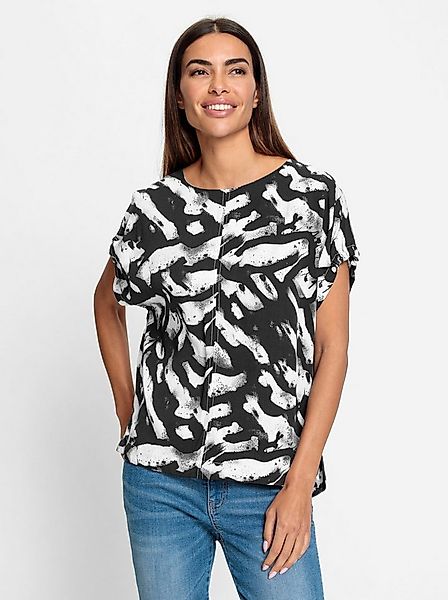 heine Klassische Bluse Druckbluse Kurzarm günstig online kaufen