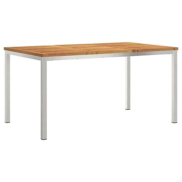 vidaXL Esstischfürdraußen Braun 150x90x75cm Massives Akazienholz 42006187 günstig online kaufen