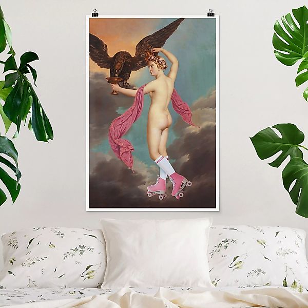 Poster Rollschuh Göttin günstig online kaufen