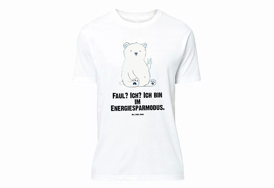 Mr. & Mrs. Panda T-Shirt Eisbär Faul - Weiß - Geschenk, T-Shirt, Geburstag, günstig online kaufen