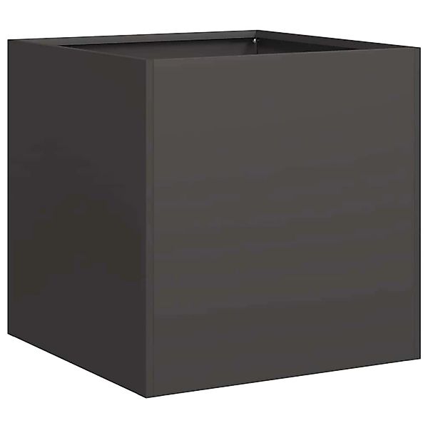 vidaXL Pflanzkübel Schwarz 40x40x40 cm Kaltgewalzter Stahl 860661 günstig online kaufen