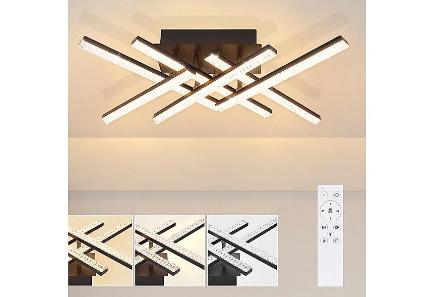 Nettlife LED Deckenleuchte Deckenlampe LED Deckenleuchte Wohnzimmer, Dimmba günstig online kaufen