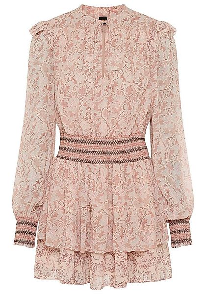 BOSS ORANGE Druckkleid Darmia Premium Damenmode mit Volants und gesmokten D günstig online kaufen