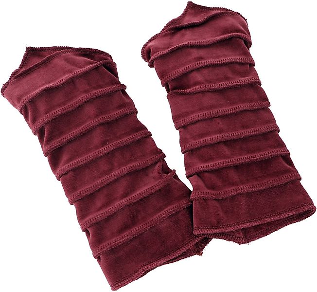 Guru-Shop Strickhandschuhe Handstulpen Armstulpen aus Samtstoff,.. günstig online kaufen