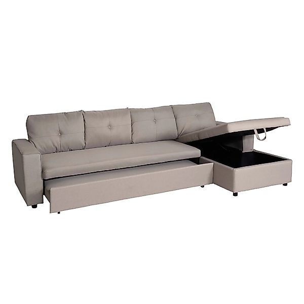MCW Ecksofa mit Bettkasten L16 Beige günstig online kaufen