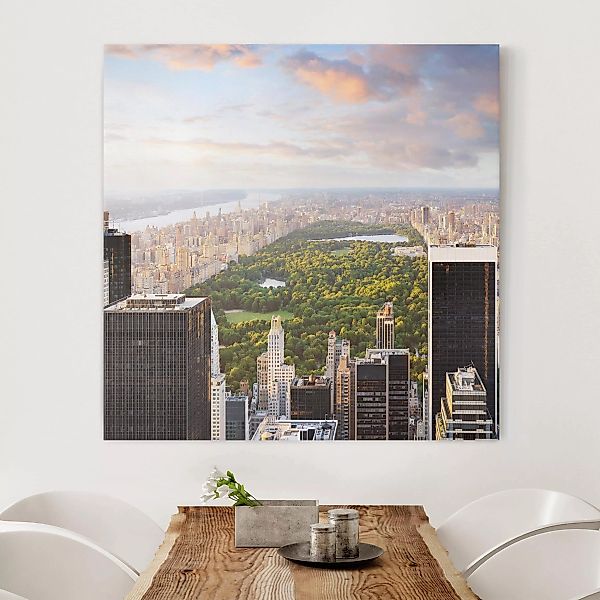 Leinwandbild New York - Quadrat Blick über den Central Park günstig online kaufen