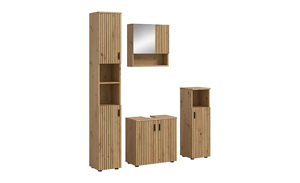 Badkombination   ¦ holzfarben ¦ Maße (cm): B: 150 H: 192 Schränke > Badschr günstig online kaufen